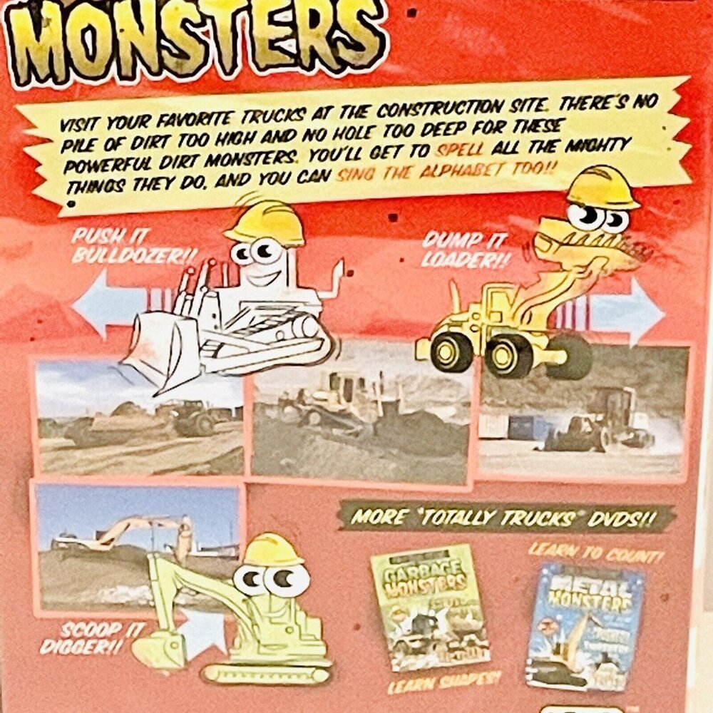 NEW DVD Totaly Trucks: Dirt Monsters Big Trucks Dig Scoop Dump ORIGINAL SEALED - Picture 9 of 12